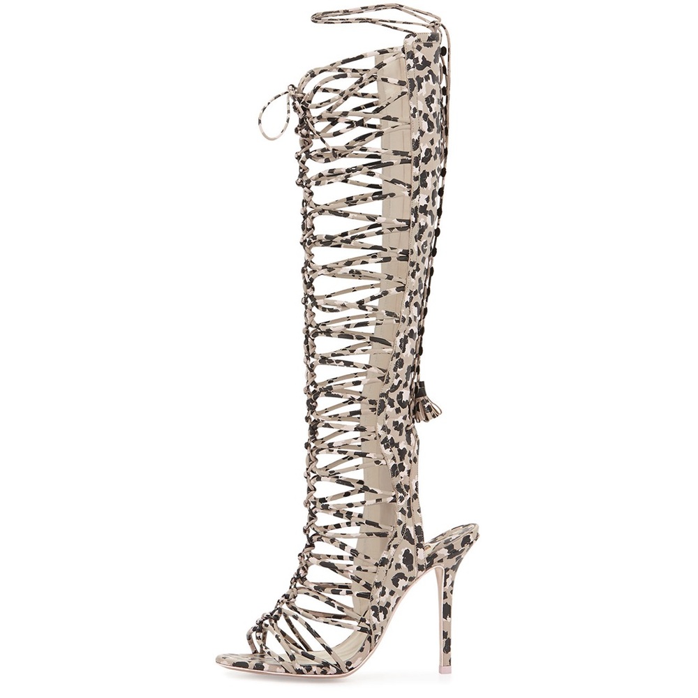 Sophia Webster Clementine Knee-High Gladiator Sandal Leather Women’s US Size 7.5